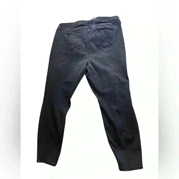 Torrid Sky High Skinny Premium Stretch Distressed High-Rise Jean Faded Black - Picture 5 of 9